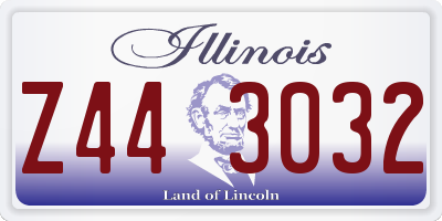 IL license plate Z443032