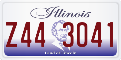 IL license plate Z443041