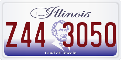 IL license plate Z443050