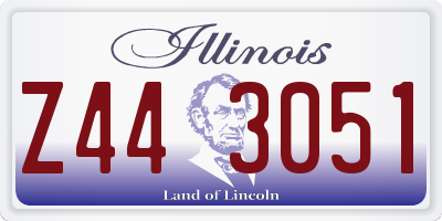 IL license plate Z443051