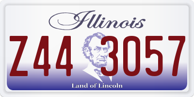 IL license plate Z443057