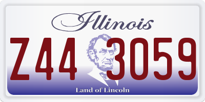 IL license plate Z443059