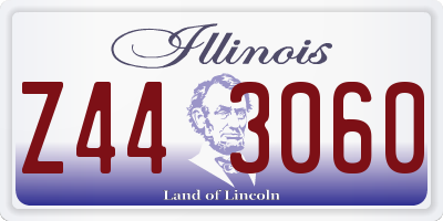 IL license plate Z443060
