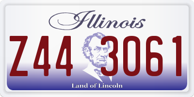 IL license plate Z443061