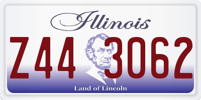 IL license plate Z443062