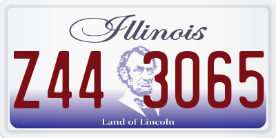 IL license plate Z443065