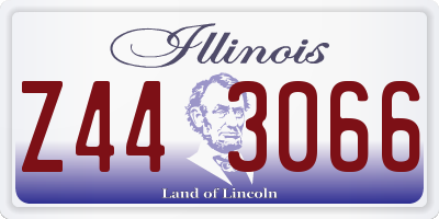 IL license plate Z443066