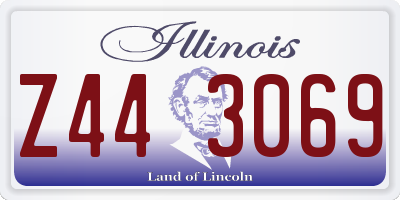 IL license plate Z443069