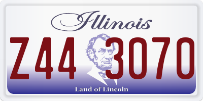 IL license plate Z443070