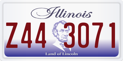 IL license plate Z443071