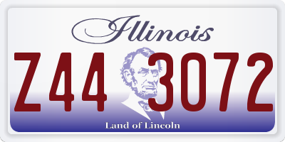 IL license plate Z443072