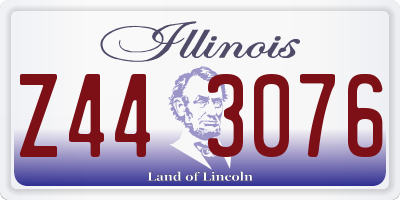 IL license plate Z443076