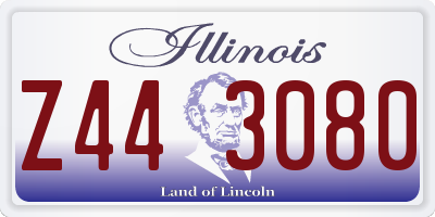 IL license plate Z443080