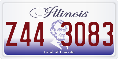 IL license plate Z443083