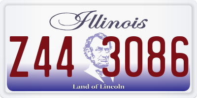IL license plate Z443086