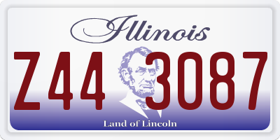 IL license plate Z443087