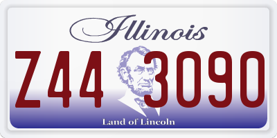 IL license plate Z443090