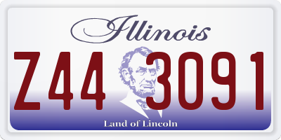 IL license plate Z443091
