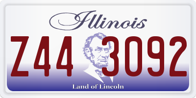 IL license plate Z443092