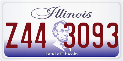 IL license plate Z443093