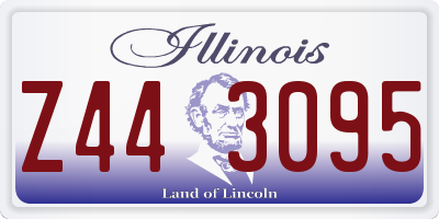 IL license plate Z443095