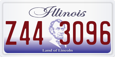 IL license plate Z443096