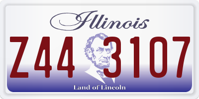 IL license plate Z443107