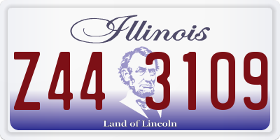 IL license plate Z443109