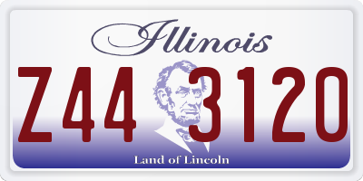 IL license plate Z443120
