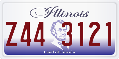 IL license plate Z443121