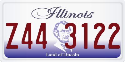 IL license plate Z443122