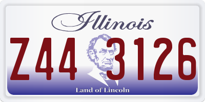 IL license plate Z443126