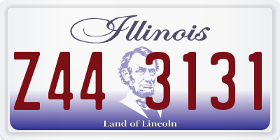 IL license plate Z443131