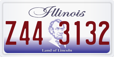 IL license plate Z443132