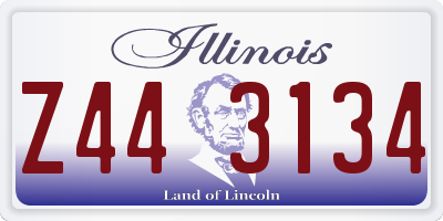 IL license plate Z443134