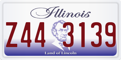 IL license plate Z443139