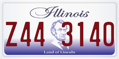 IL license plate Z443140