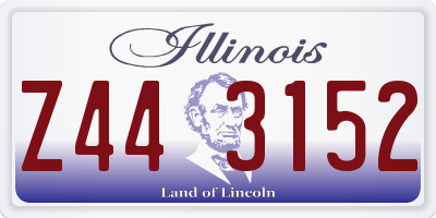 IL license plate Z443152