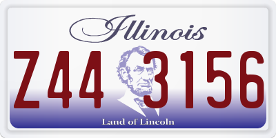 IL license plate Z443156