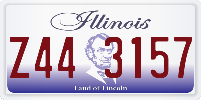 IL license plate Z443157