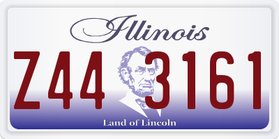 IL license plate Z443161