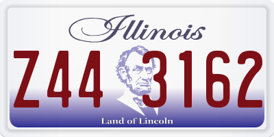 IL license plate Z443162