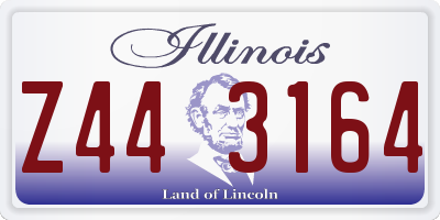 IL license plate Z443164