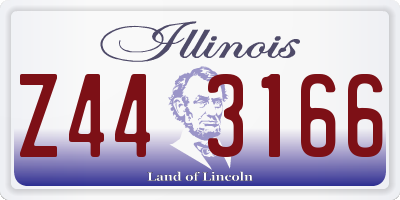 IL license plate Z443166