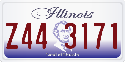 IL license plate Z443171