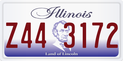 IL license plate Z443172