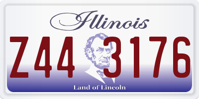 IL license plate Z443176