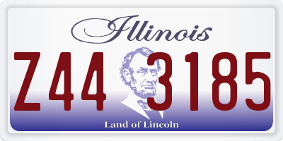 IL license plate Z443185