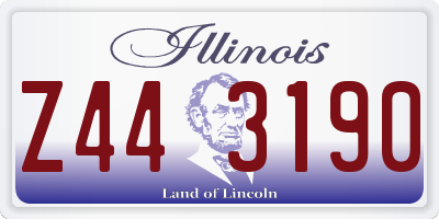 IL license plate Z443190