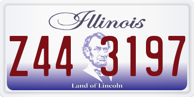 IL license plate Z443197
